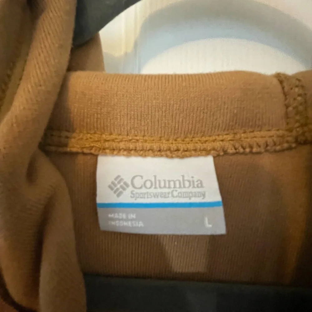 Columbia Men's Brown Zip-Up Sweater - Picture 3 of 3